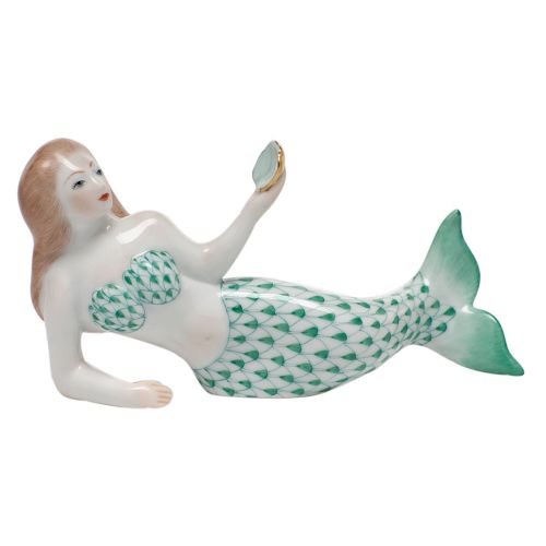 Herend Mermaid Greem