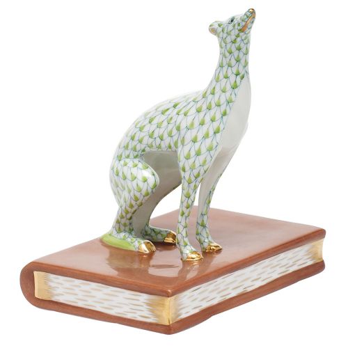 Herend Greyhound Bookend