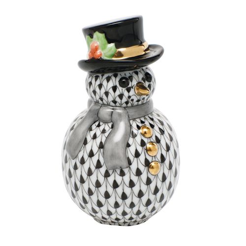 Herend Snowman Black