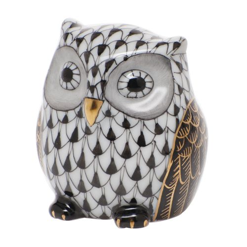 Herend Owlet Black