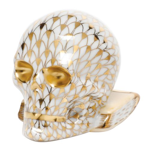 Herend Skull Gold