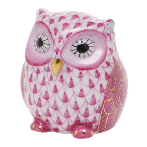 Herend Owlet Raspberry