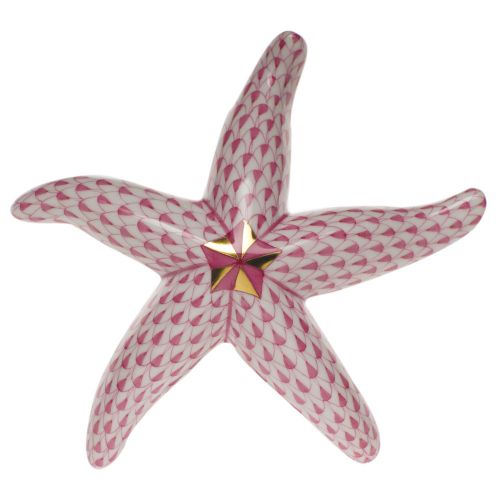 Herend Starfish Raspberry