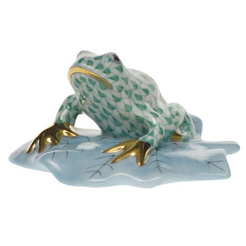 Herend Frog On