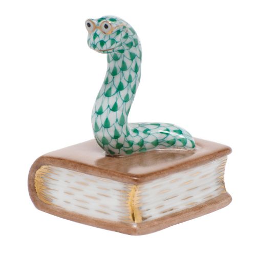 Herend Bookworm Green