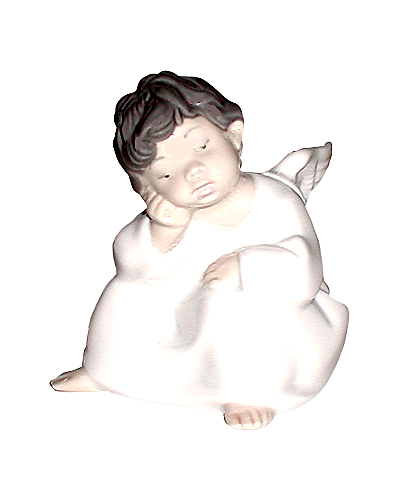 Lladro Angel Thinking